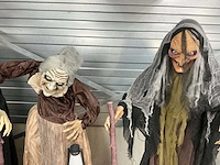 Set van 5x halloween heksen animatronic poppen - afbeelding 4 van  7