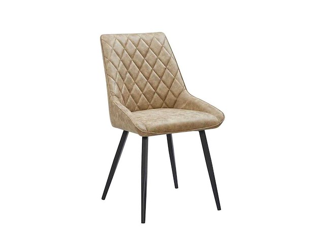 Set van 6 eetkamerstoel kuip beige - afbeelding 3 van  6