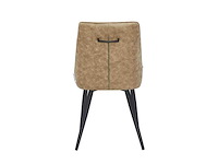 Set van 6 eetkamerstoel kuip beige - afbeelding 4 van  6