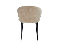 Set van 6 eetkamerstoel kuip beige - afbeelding 4 van  7