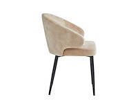 Set van 6 eetkamerstoel kuip beige - afbeelding 6 van  7