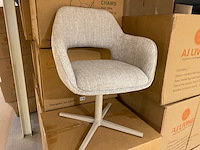 Set van 6 eetkamerstoelen aj living, fred, grijs - afbeelding 1 van  4