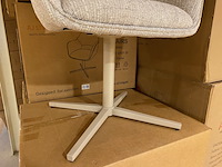 Set van 6 eetkamerstoelen aj living, fred, grijs - afbeelding 3 van  4