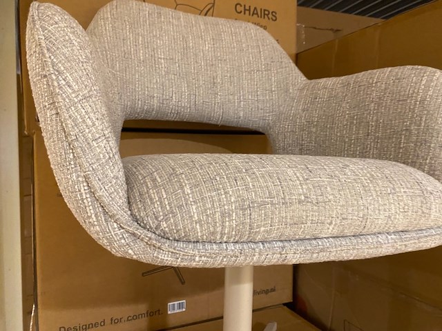 Set van 6 eetkamerstoelen aj living, fred, grijs - afbeelding 4 van  4