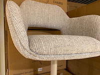 Set van 6 eetkamerstoelen aj living, fred, grijs - afbeelding 4 van  4