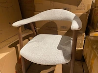 Set van 6 eetkamerstoelen aj living, fred, grijs - afbeelding 2 van  7