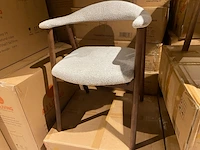 Set van 6 eetkamerstoelen aj living, fred, grijs - afbeelding 3 van  7