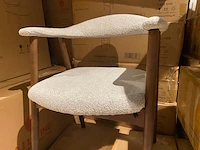Set van 6 eetkamerstoelen aj living, fred, grijs - afbeelding 4 van  7