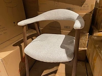Set van 6 eetkamerstoelen aj living, fred, grijs - afbeelding 5 van  7