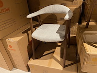 Set van 6 eetkamerstoelen aj living, fred, zand - afbeelding 1 van  4