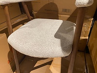 Set van 6 eetkamerstoelen aj living, fred, zand - afbeelding 2 van  5