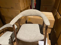 Set van 6 eetkamerstoelen aj living, fred, zand - afbeelding 2 van  5