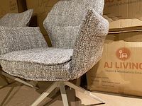 Set van 6 eetkamerstoelen aj living, salsa, taupe - afbeelding 2 van  4