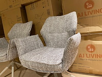 Set van 6 eetkamerstoelen aj living, salsa, taupe - afbeelding 4 van  4