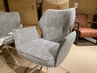 Set van 6 eetkamerstoelen aj living, salsa, taupe - afbeelding 2 van  4