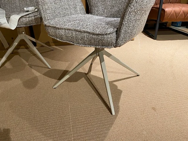 Set van 6 eetkamerstoelen aj living, salsa, taupe - afbeelding 3 van  4