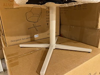 Set van 6 eetkamerstoelen aj living, wiep, grey - afbeelding 4 van  5