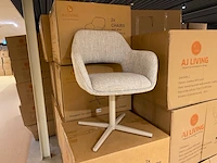 Set van 6 eetkamerstoelen aj living, wiep, grijs