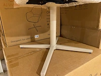 Set van 6 eetkamerstoelen aj living, wiep, grijs - afbeelding 4 van  5