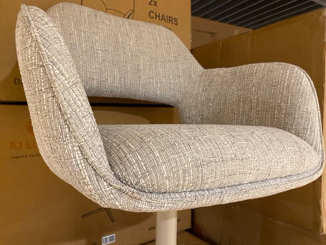 Set van 6 eetkamerstoelen aj living, wiep, grijs - afbeelding 5 van  5