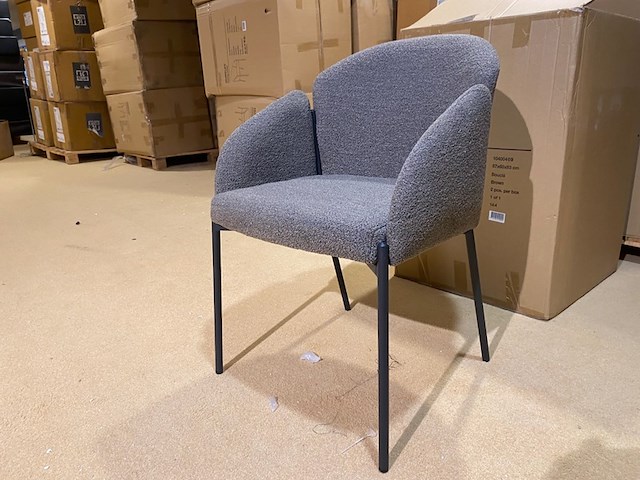Set van 6 eetkamerstoelen, bruin - afbeelding 1 van  4
