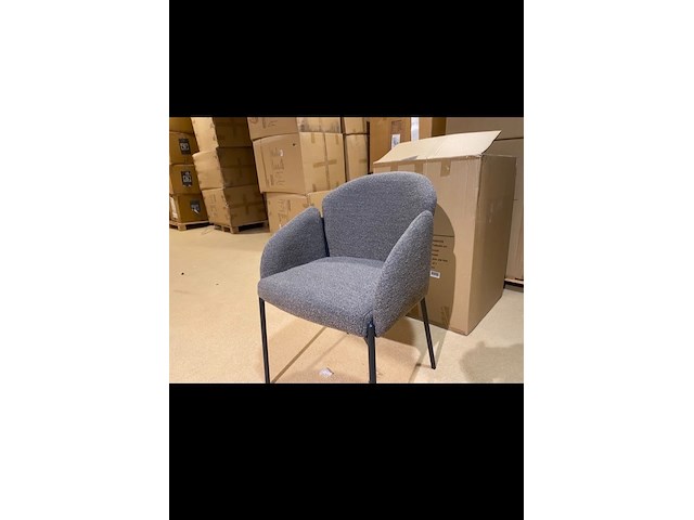 Set van 6 eetkamerstoelen, bruin - afbeelding 2 van  4