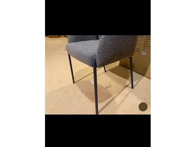 Set van 6 eetkamerstoelen, bruin - afbeelding 4 van  4