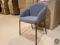 Set van 6 eetkamerstoelen, bruin
