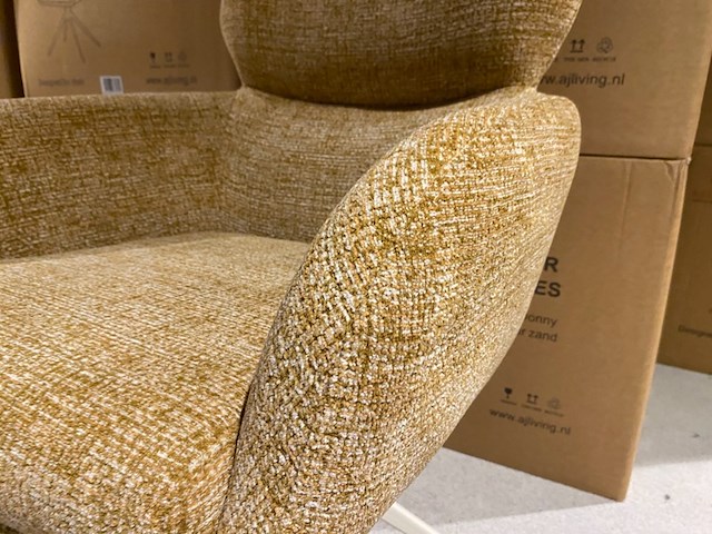 Set van 6 eetkamerstoelen, danny, zand - afbeelding 4 van  4