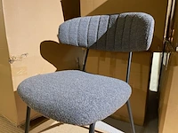Set van 6 eetkamerstoelen, grijs - afbeelding 2 van  5