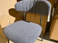 Set van 6 eetkamerstoelen, grijs - afbeelding 3 van  5