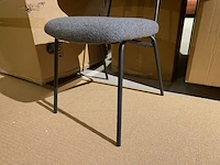 Set van 6 eetkamerstoelen, grijs - afbeelding 4 van  5