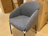 Set van 6 eetkamerstoelen, grijs - afbeelding 4 van  6