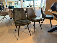 Set van 6 eetkamerstoelen groen - afbeelding 4 van  7