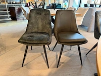 Set van 6 eetkamerstoelen groen - afbeelding 5 van  7