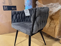 Set van 6 eetkamerstoelen home bound by ky, cleo, antraciet - afbeelding 2 van  3