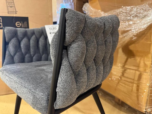 Set van 6 eetkamerstoelen home bound by ky, cleo, antraciet - afbeelding 3 van  3