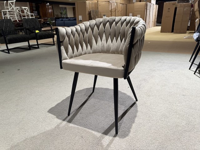 Set van 6 eetkamerstoelen, home bound by ky, cleo, beige - afbeelding 1 van  5