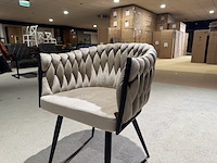 Set van 6 eetkamerstoelen, home bound by ky, cleo, beige - afbeelding 2 van  5