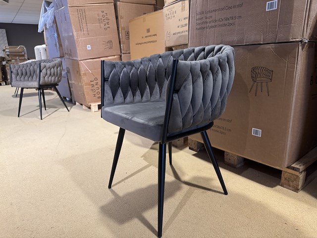 Set van 6 eetkamerstoelen home bound by ky, cleo, taupe - afbeelding 1 van  4