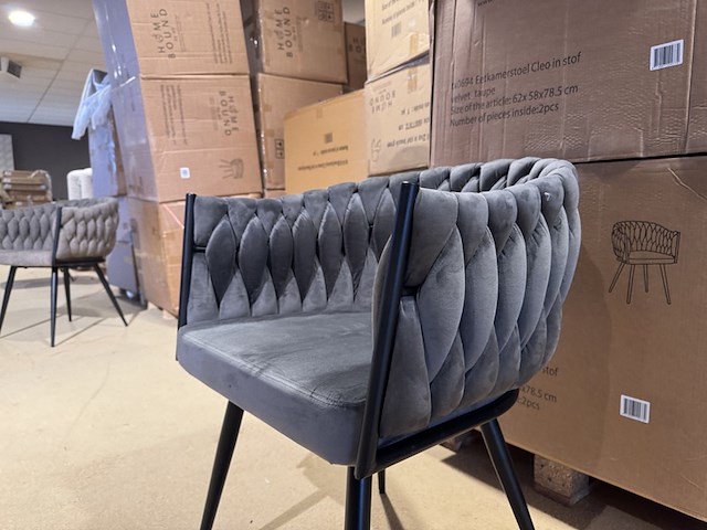 Set van 6 eetkamerstoelen home bound by ky, cleo, taupe - afbeelding 2 van  4