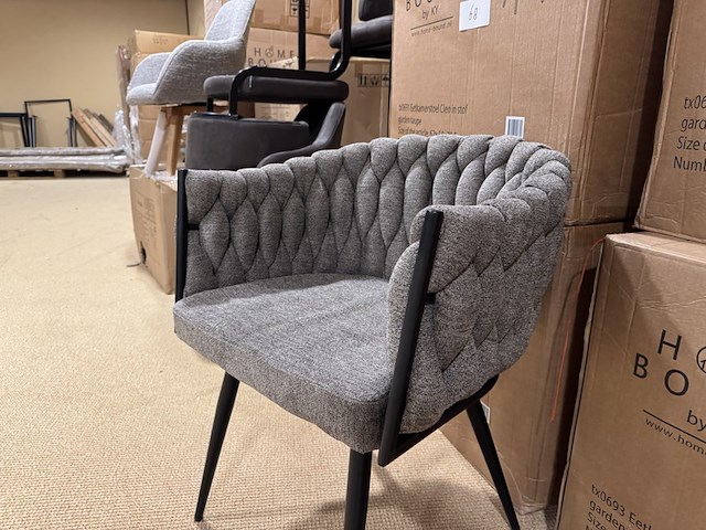 Set van 6 eetkamerstoelen home bound by ky, cleo, taupe - afbeelding 2 van  4