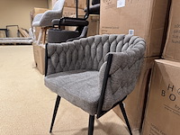 Set van 6 eetkamerstoelen home bound by ky, cleo, taupe - afbeelding 2 van  4