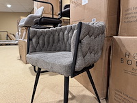 Set van 6 eetkamerstoelen home bound by ky, cleo, taupe - afbeelding 3 van  4