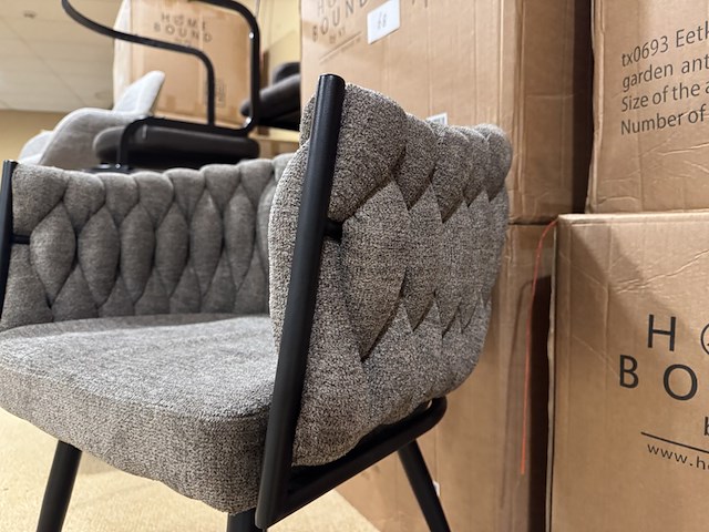 Set van 6 eetkamerstoelen home bound by ky, cleo, taupe - afbeelding 4 van  4