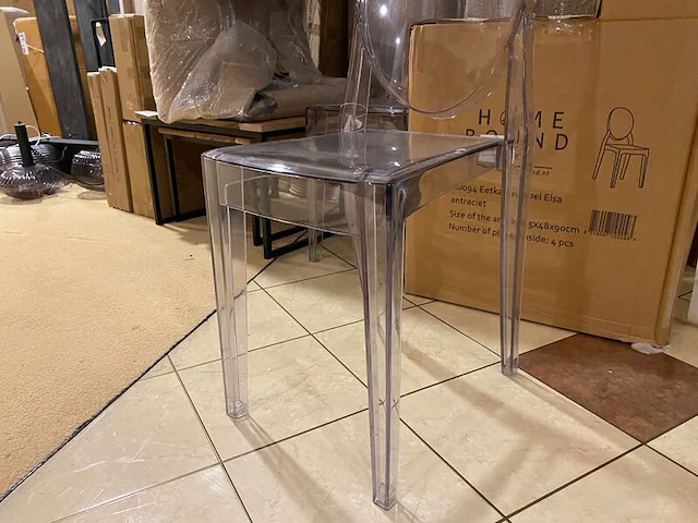 Set van 6 eetkamerstoelen homebound, elsa, antraciet - afbeelding 3 van  3
