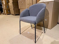 Set van 6 eetkamerstoelen label51, huntley, bruin