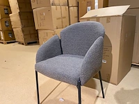Set van 6 eetkamerstoelen label51, huntley, bruin - afbeelding 2 van  4