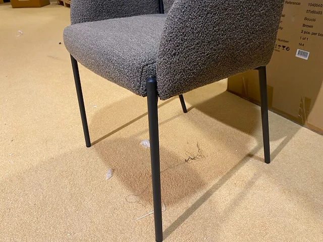 Set van 6 eetkamerstoelen label51, huntley, bruin - afbeelding 4 van  4
