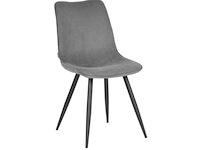 Set van 6 eetkamerstoelen label51, jort, donker grijs - afbeelding 1 van  1